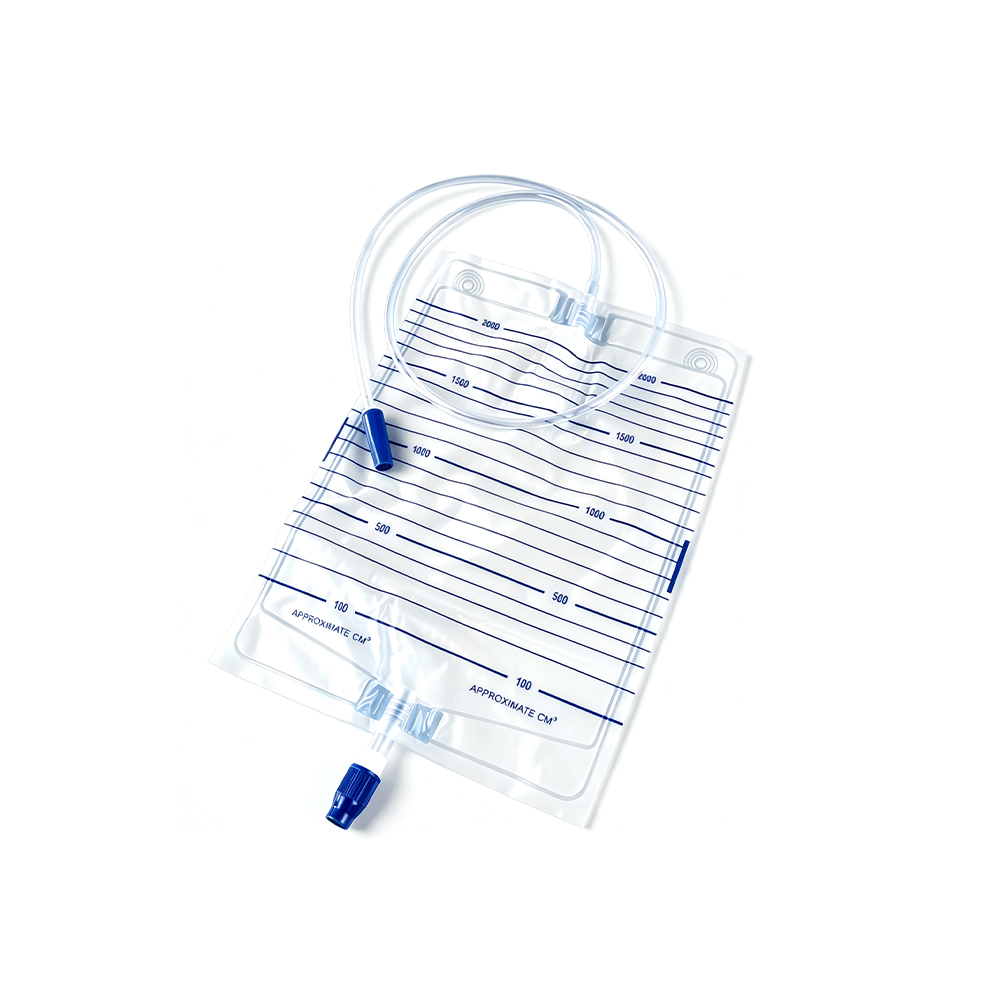 1000ml/1500ml/2000ml Precision Medical Grade -vuodonkestävä design-virtsapussi ruuviventtiilillä